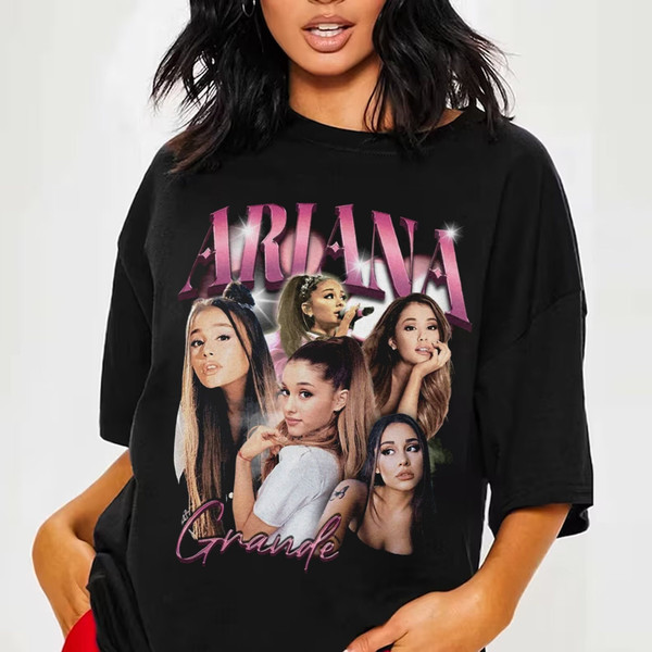 Vintage Ariana T Shirt, Grande Graphic Tees, Vintage Graphic Tees for Men, Gift for man women.jpg