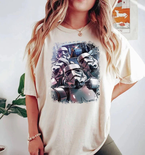 Cute Star Wars Selfie Shirt, Darth Vader Stormtrooper Selfie Tshirt, Funny Star Wars Shirts, Disneyworld Darth Vader Funny, DCA Funny Shirt.jpg