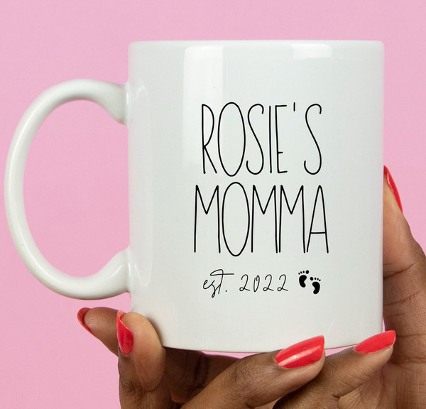 Momma Est Mug, Momma Gift, First Time Mom Gift, Momma 2023, New Mom Mother's Day.jpg