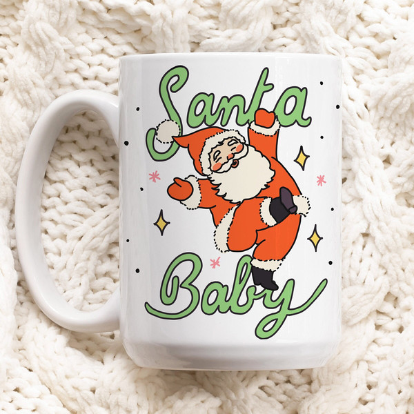 Christmas Santa Mug, Retro Christmas Mug, Hot Chocolate Mug, Christmas Eve Box Filler, Boy Girl Xmas Secret Santa, Festive Ceramic Cup.jpg