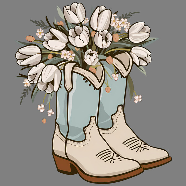 Flower-White-Tulip-Cowgirl-Boots-png-Digital-Download-Files-0406242022.png