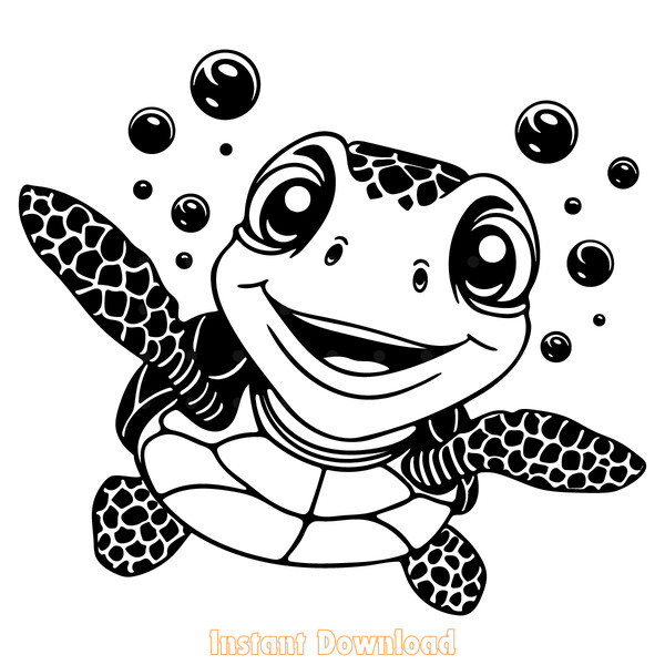 Cute-Turtle-SVG-Swimming-Water-Summer-Island-Diving-Sea-Ocean-2095394.png