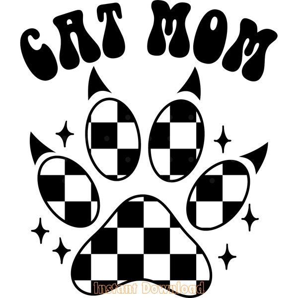 Cat-Mom-Checkered-Paw-SVG-Cut-File-PNG-Digital-Download-SVG250624CF5459.png