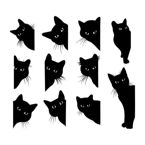 Cat-SVG,-Black-cat-svg,-Peeking-cat-clipart,-Peeping-cat-2247507.png