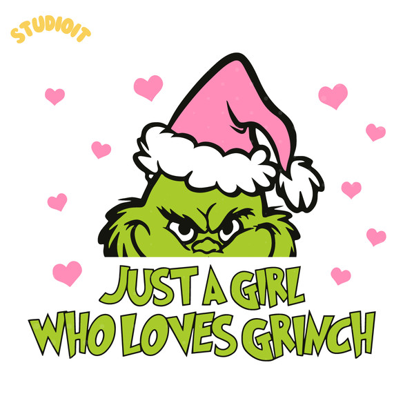 Just-A-Girl-Who-Loves-Grinch-Pink-Santa-Hat-SVG-2067212.png