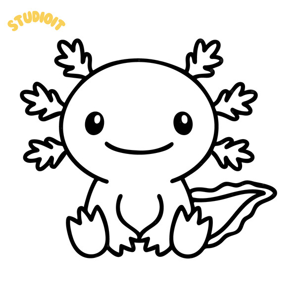 Cute-Sitting-Axolotl-outline-SVG-cut-file-for-Cricut-Silhouette-2195760.png