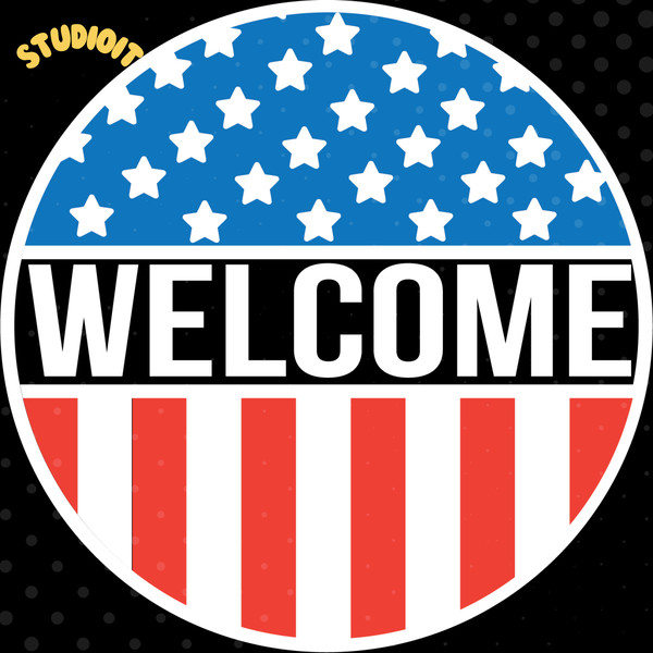 Patriotic-Welcome-Round-Sign-Digital-Download-Files-SVG190624CF1762.png