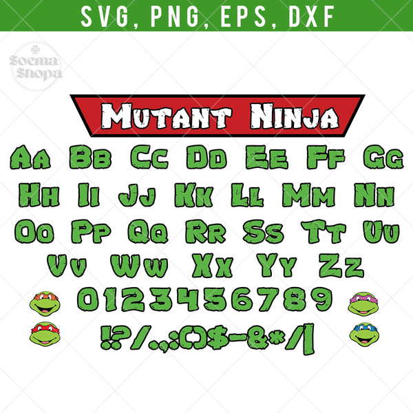 Templ Sv inspis 3 Mutant Ninja SVG Font 2.jpg