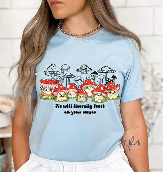 Funny Mushroom Shirt, Botanical Shirt, Cottagecore Shirt, Nature Lover Mushroom Tee, Aesthetic Mushroom Shirt, Magic Mushroom Shirt.jpg