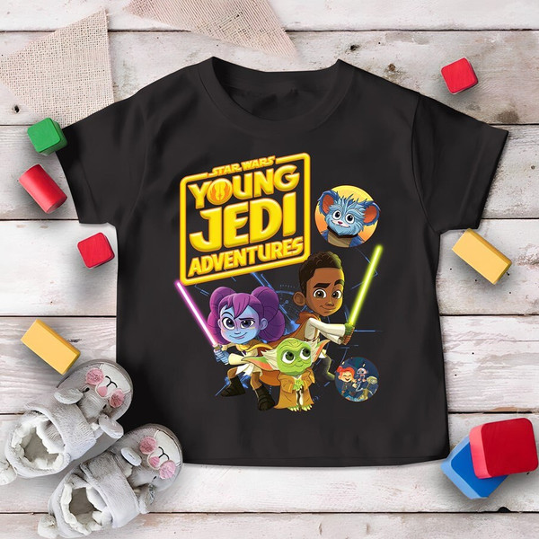 Starwars Young Jedi Adventures Birthday Shirts, Jedi Kai Lys and Nubs Shirt, Yoda Shirts, Starwars Galaxy Edge Shirts, Custom Starwars Shirt.jpg