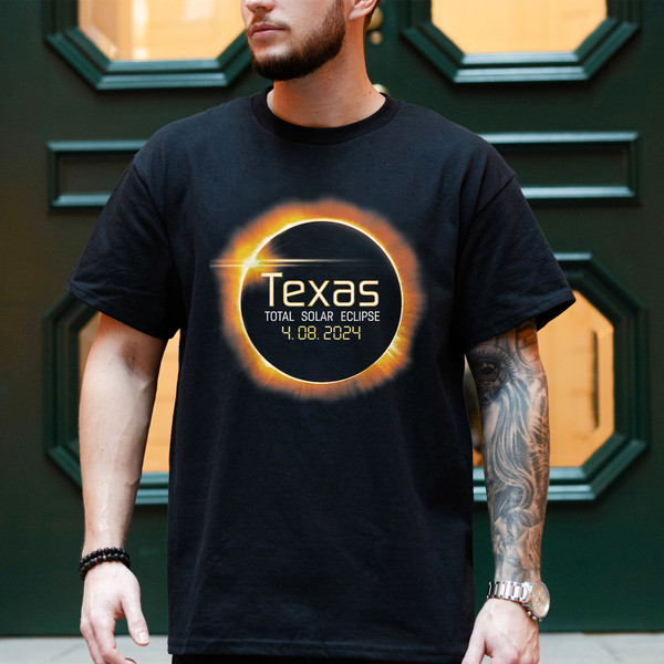 Texas Total Solar Eclipse Shirt, April 8th 2024 Shirt, Celestial Shirt, Total Eclipse 2024 Tour of America Shirt, 4 08 2024 Shirt.jpg