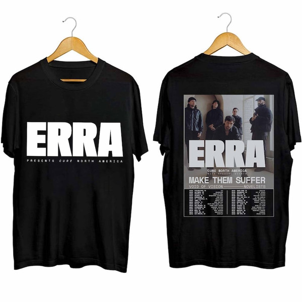 Erra Cure 2024 North American Tour Shirt, Erra Band Fan Shirt, Erra 2024 Concert Shirt, Cure North American Concert 2024 Shirt1.jpg