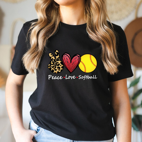 Peace Love Softball Shirt, Show Peace Shirt, Inspirational Tee ,Peace Shirt, Love Shirt, Softball Shirt, Tops And Tees, Peace Tee, Love Tee.jpg