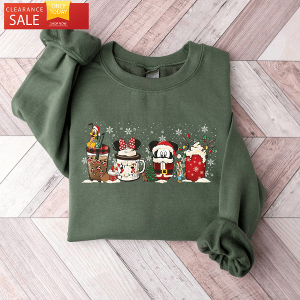 Mickey and Friends Christmas Shirt Coffee Gifts for Disney Lovers - Happy Place for Music Lovers.jpg