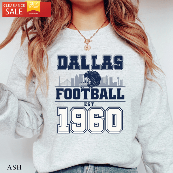 Vintage Dallas Cowboys Football Sweatshirt, Retro NFL - Happy Place for Music Lovers.jpg