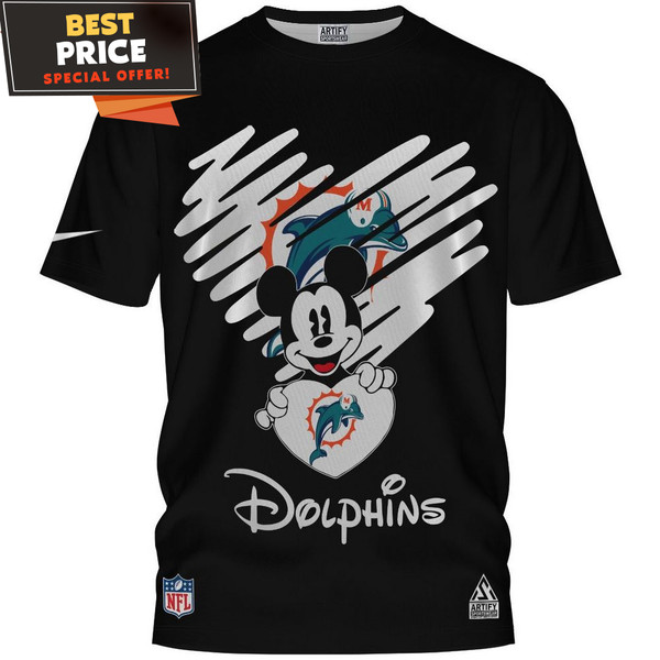 Miami Dolphins Mickey Disney Heart T-Shirt, Gifts For Miami Dolphins Fans - Best Personalized Gift & Unique Gifts Idea.jpg