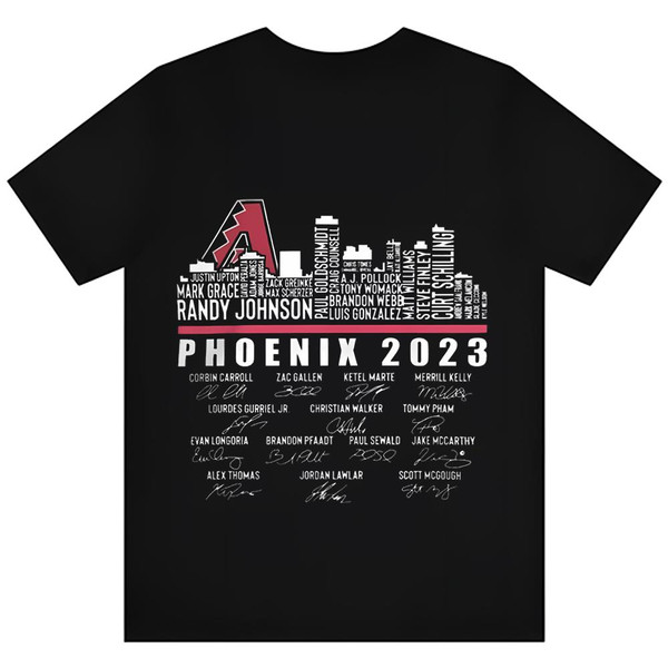 Arizona Diamondbacks Skyline Players Name Phoenix 2023 Signatures Shirt - SpringTeeShop Vibrant Fashion that Speaks Volumes.jpg