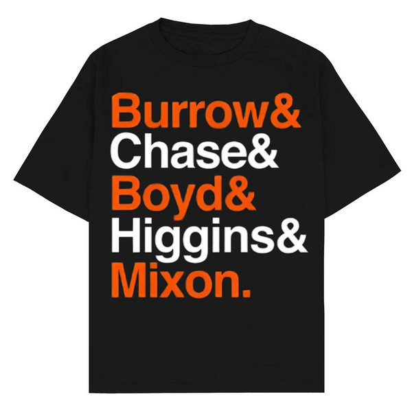 Bengals Helvetica Burrow Baseball T-Shirt - SpringTeeShop Vibrant Fashion that Speaks Volumes.jpg