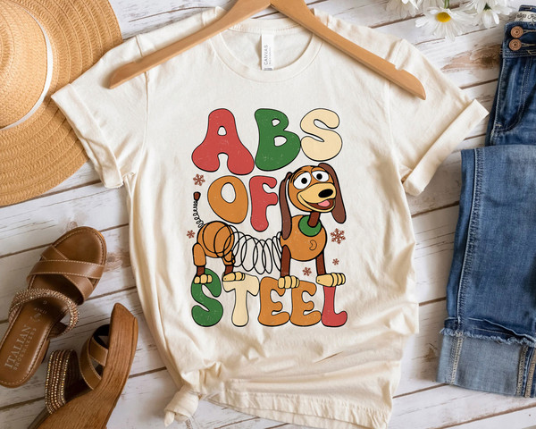 ABS Of Steel 70s Retro Slinky Dog Shirt Toy Story Family Matching Walt Disney World Shirt Gift Ideas Men Women.jpg