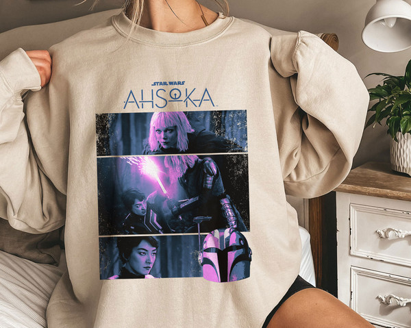 Ahsoka Sabine Wren vs. Shin Hati Battle Panels Shirt Star Wars Walt Disney World Shirt Gift Ideas Men Women.jpg