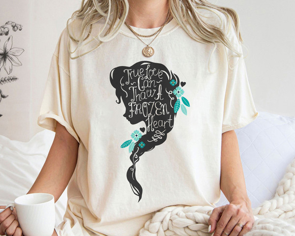 Frozen Elsa Head Profile Love Thaws Graphic Shirt Walt Disney World Shirt Gift Ideas Men Women.jpg