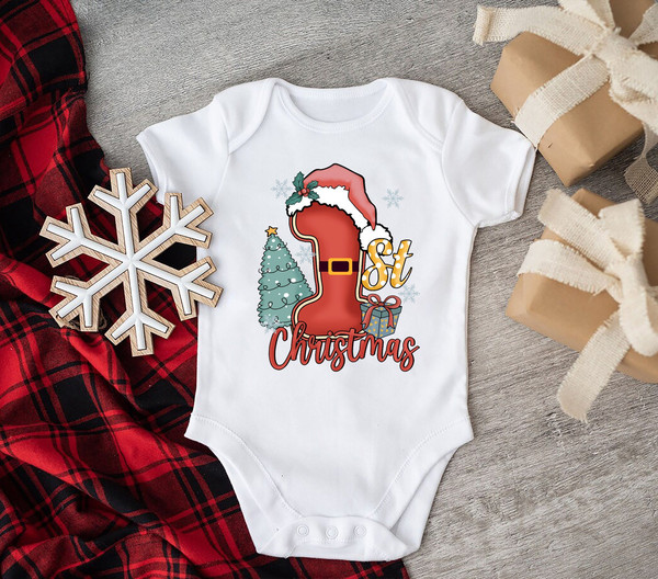 My 1st Christmas Shirt, My First Christmas Santa Hat Shirt, Baby 1st Christmas Shirt, Cute Christmas Shirt, Cute Christmas Onesie.jpg