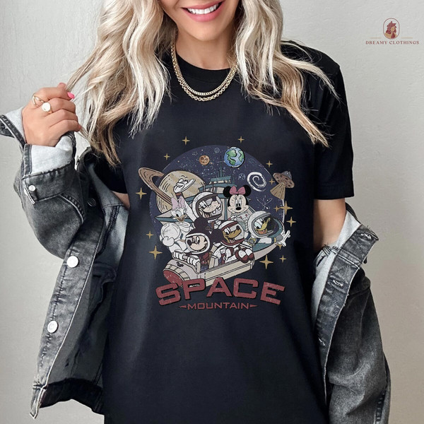 Disneyland Space Mountain Shirt, Mouse And Friends Space Shirt, Friends Space Mountain Shirt, Family Trip Shirt, Vacation 2024 Trip Shirt.jpg