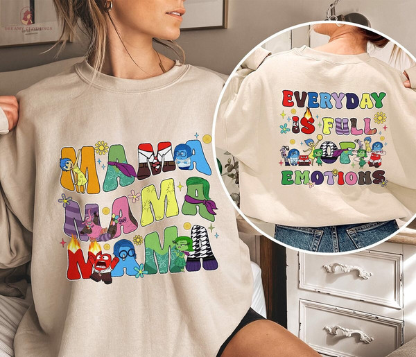 Everyday Is Full Of Emotions Shirt, Inside Out Mama Shirt, Disneyland Mama Shirt, Inside Out Movie Shirt, Disneyland Inside Out, Mothers Day.jpg
