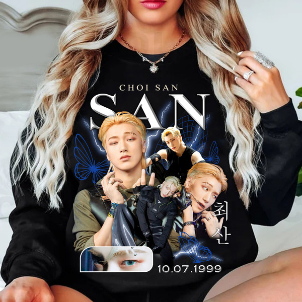 Limited Choi San Ateez Korean Pop Tshirt Vintage Unisex Shirt, ATEEZ Choi San Retro Classic T-shirt, Kpop Bootleg Tee, Kpop Gift for her his.jpg