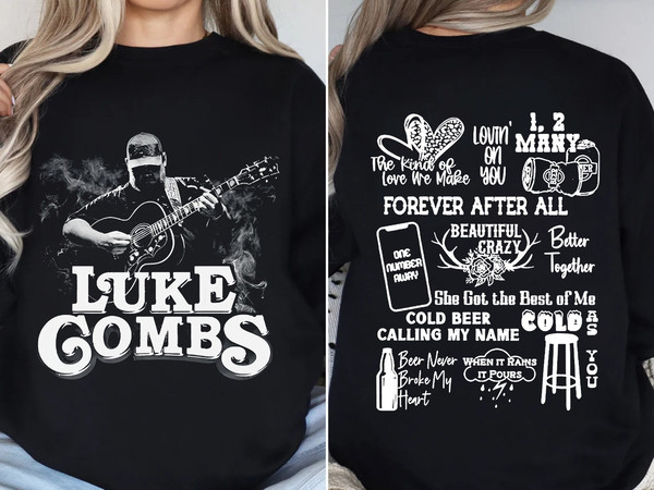 Retro Luke Combs 2024 Tour Shirt, Luke Combs Shirt, Country Music Shirt, Western Shirt, Cowboy Combs Shirt, Cowgirl Tee, Music Concert Shirt.jpg