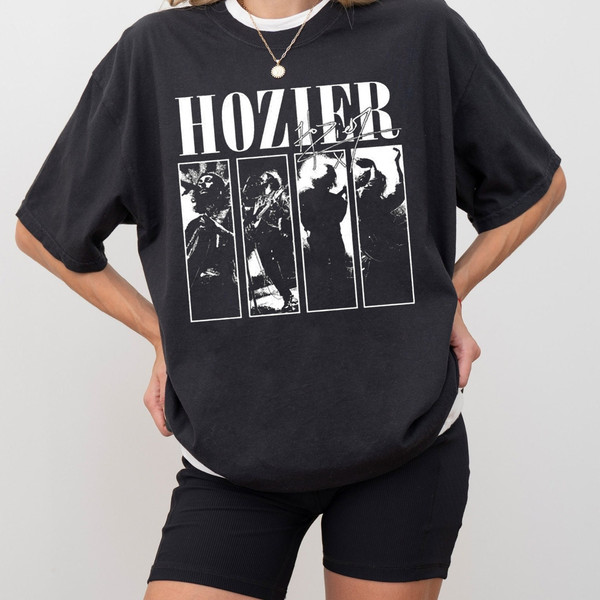 Vintage Hozier On Stage Shirt, Hozier Unreal Unearth Tour 2024 Shirt, Hozier Merch Shirt, Hozier Fan Shirt, Rock Tour Tee.jpg