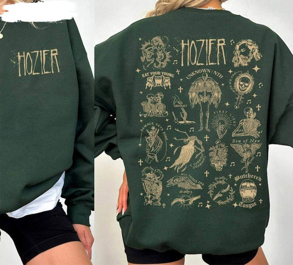 Hozier Unreal Unearth Tour Retro Shirt , Cool Design Hozier Concert Short Sleeve Crewneck.jpg