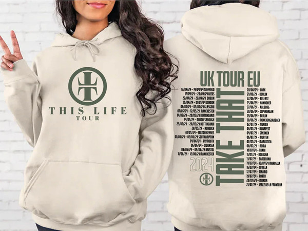 In the style of Take that unofficial unbranded inspired, t-shirt, concert tour 2024 Female Women T-shirt, Tour shirt 2024 for fans.jpg