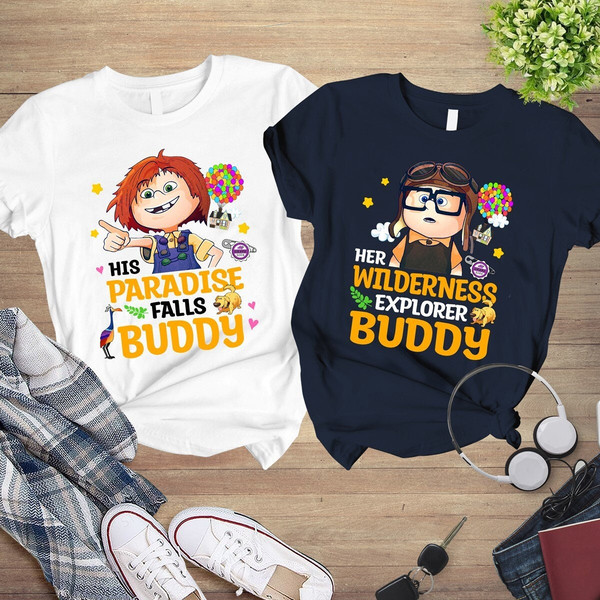 Carl and Ellie Couple Shirts  You Will Always Be My Greatest Adventure Shirt  Up Movie Couple Tees Couple Matching Tees  Honeymoon Shirts.jpg