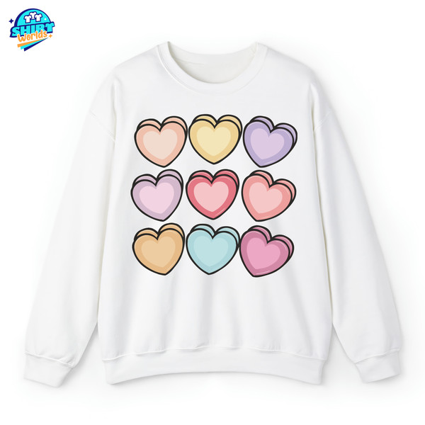 Valentine Hearts Sweatshirt, Valentines Day Gift, Retro Valentine T-shirt, Valentine Gift For Her,Valentine Era Hoodie,Gift For Valentine.jpg