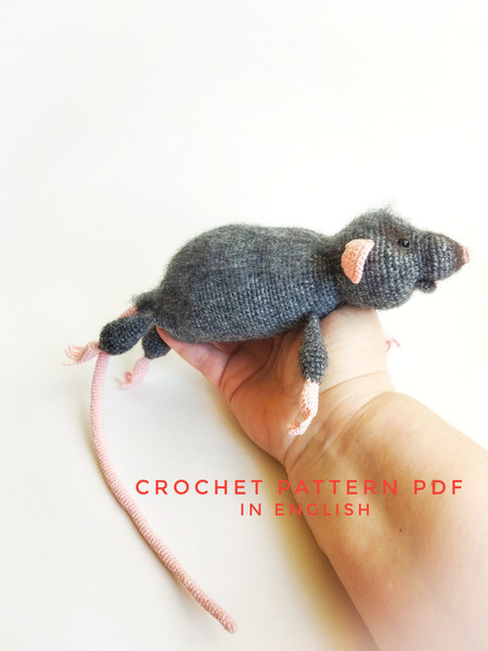 Rat amigurumi pattern