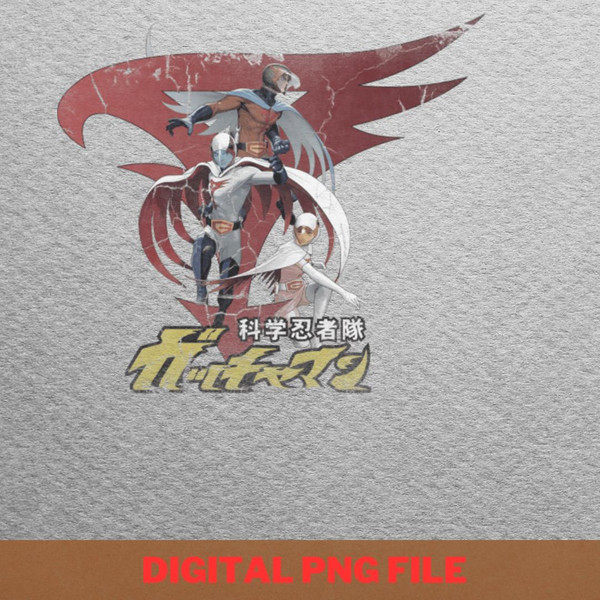 Gatchaman Daring Team PNG, Gatchaman PNG, Battle Of The Planets Digital Png Files.jpg