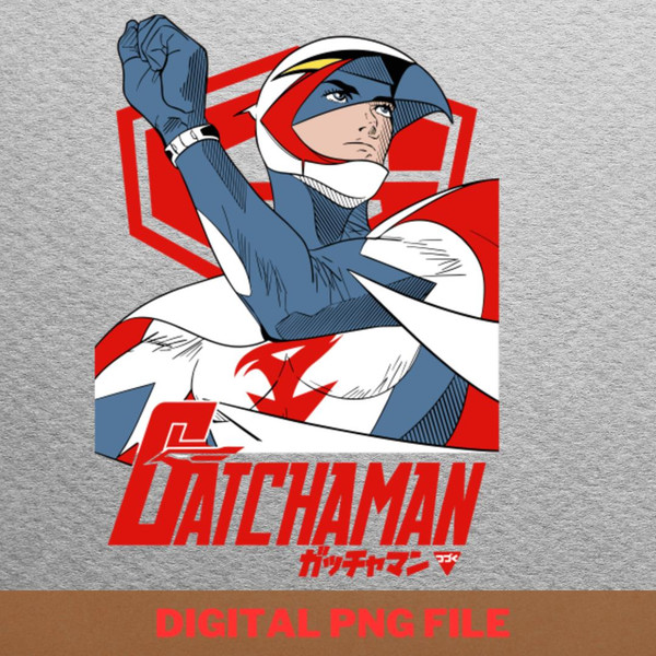 Gatchaman Inspiring Warriors PNG, Gatchaman PNG, Battle Of The Planets Digital Png Files.jpg