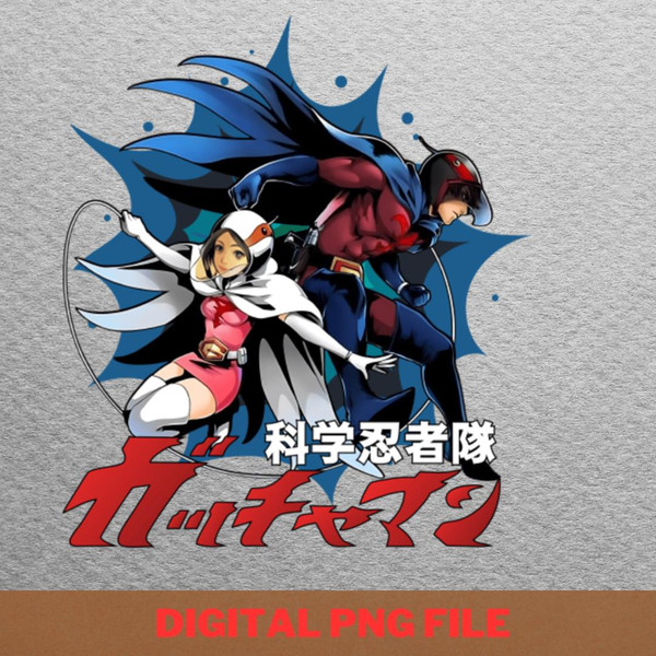 Gatchaman Intelligent Strategists PNG, Gatchaman PNG, Battle Of The Planets Digital Png Files.jpg