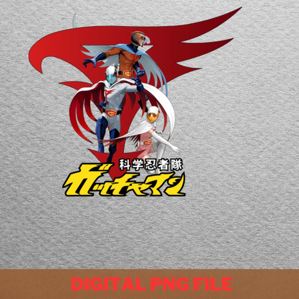 Gatchaman Steadfast Guardians PNG, Gatchaman PNG, Battle Of The Planets Digital Png Files.jpg