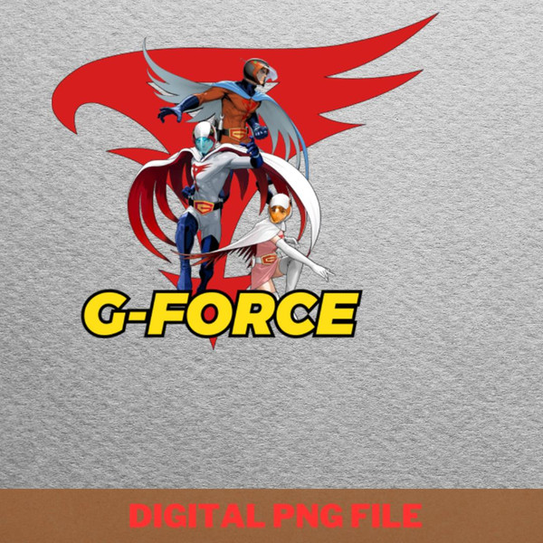 Gatchaman Visionary Innovators PNG, Gatchaman PNG, Battle Of The Planets Digital Png Files.jpg