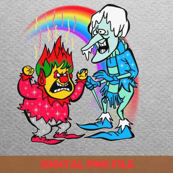 Miser Brothers - Heat Miser Epic PNG,  Heat Miser PNG, Happy Christmas Digital Png Files.jpg