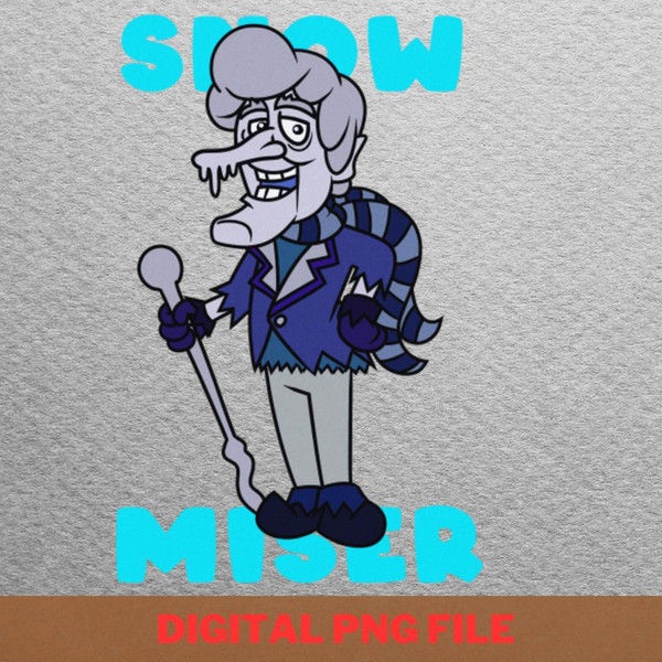 Snow Miser Vintage - Heat Miser Thrilling PNG,  Heat Miser PNG, Happy Christmas Digital Png Files.jpg