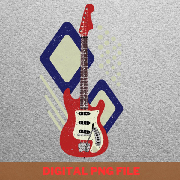 Rebel Rebel Guitar - Bowie Young Sun PNG, David Bowie PNG, Pop Art Digital Png Files.jpg