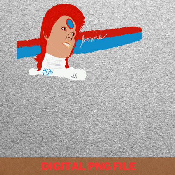 Soul Lovin Ziggy - Bowie Loud Sounds PNG, David Bowie PNG, Pop Art Digital Png Files.jpg