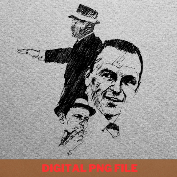 Frank Sinatra Golden Voice Revered PNG, Frank Sinatra PNG, Singer Digital Png Files.jpg