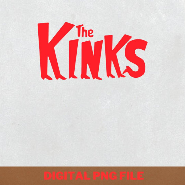 The Kinks Band Style PNG, The Kinks Band PNG, The Kinks Logo Digital Png Files.jpg