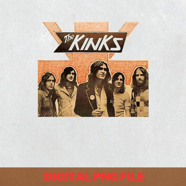 The Kinks Band Britpop PNG, The Kinks Band PNG, The Kinks Logo Digital Png Files.jpg