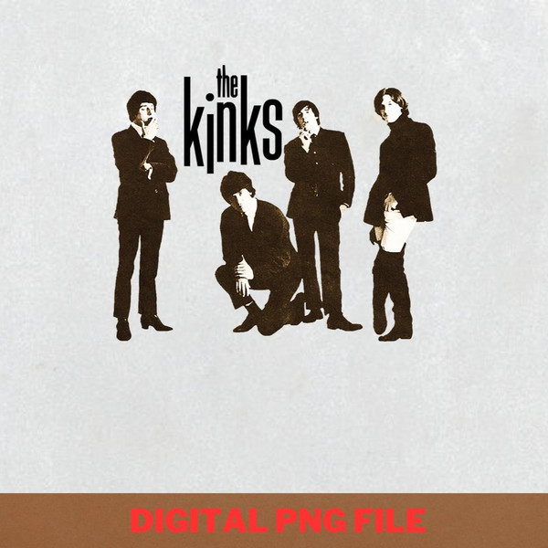 The Kinks Band Fans PNG, The Kinks Band PNG, The Kinks Logo Digital Png Files.jpg