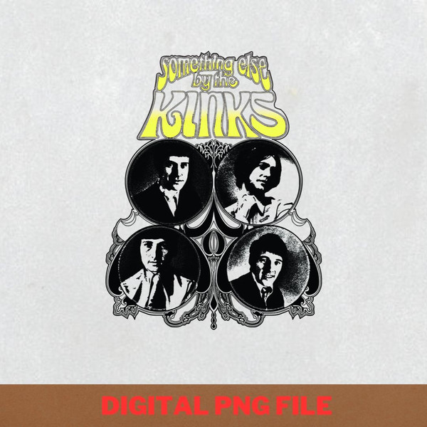 The Kinks Band Personality PNG, The Kinks Band PNG, The Kinks Logo Digital Png Files.jpg